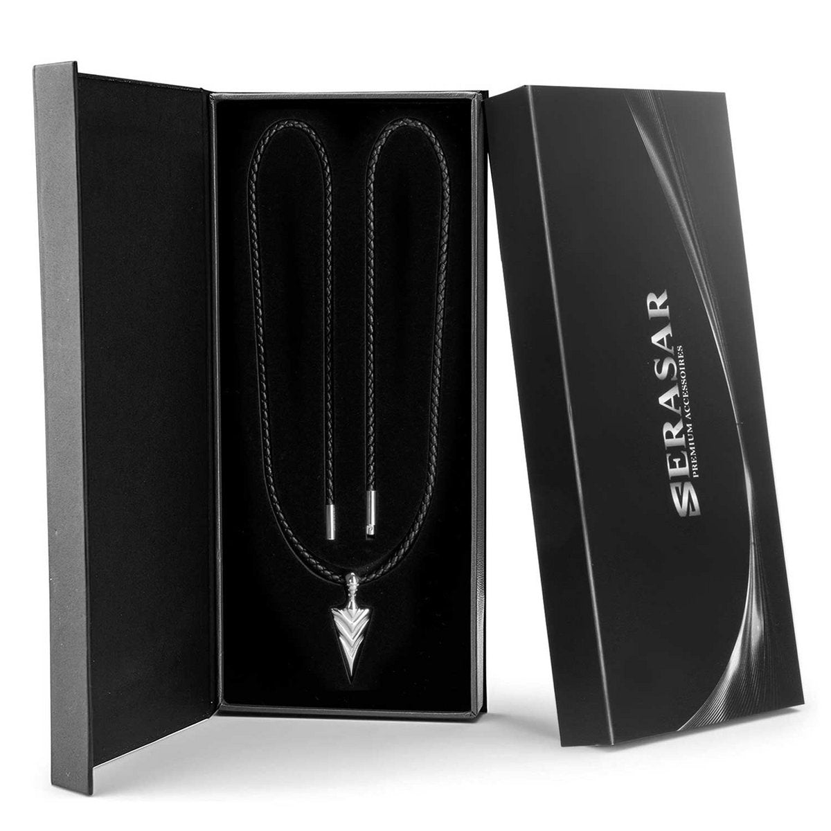 Thomas – Elegante Leren Ketting voor Mannen