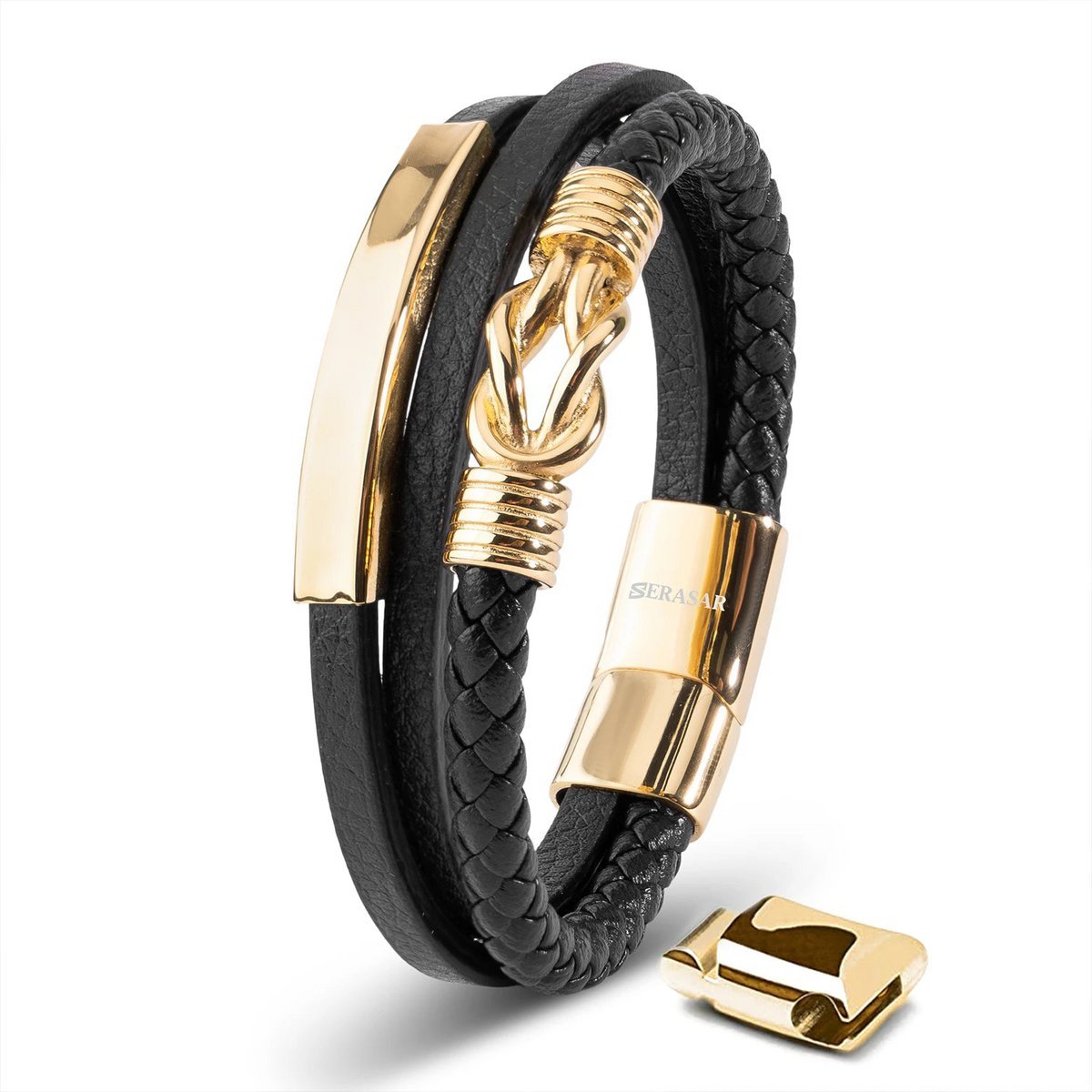 Zane – Lederen Armband met Magnetische Sluiting