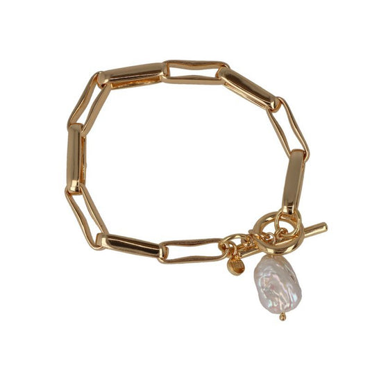 Isabella – Elegante Gouden Armband met Swarovski Parels