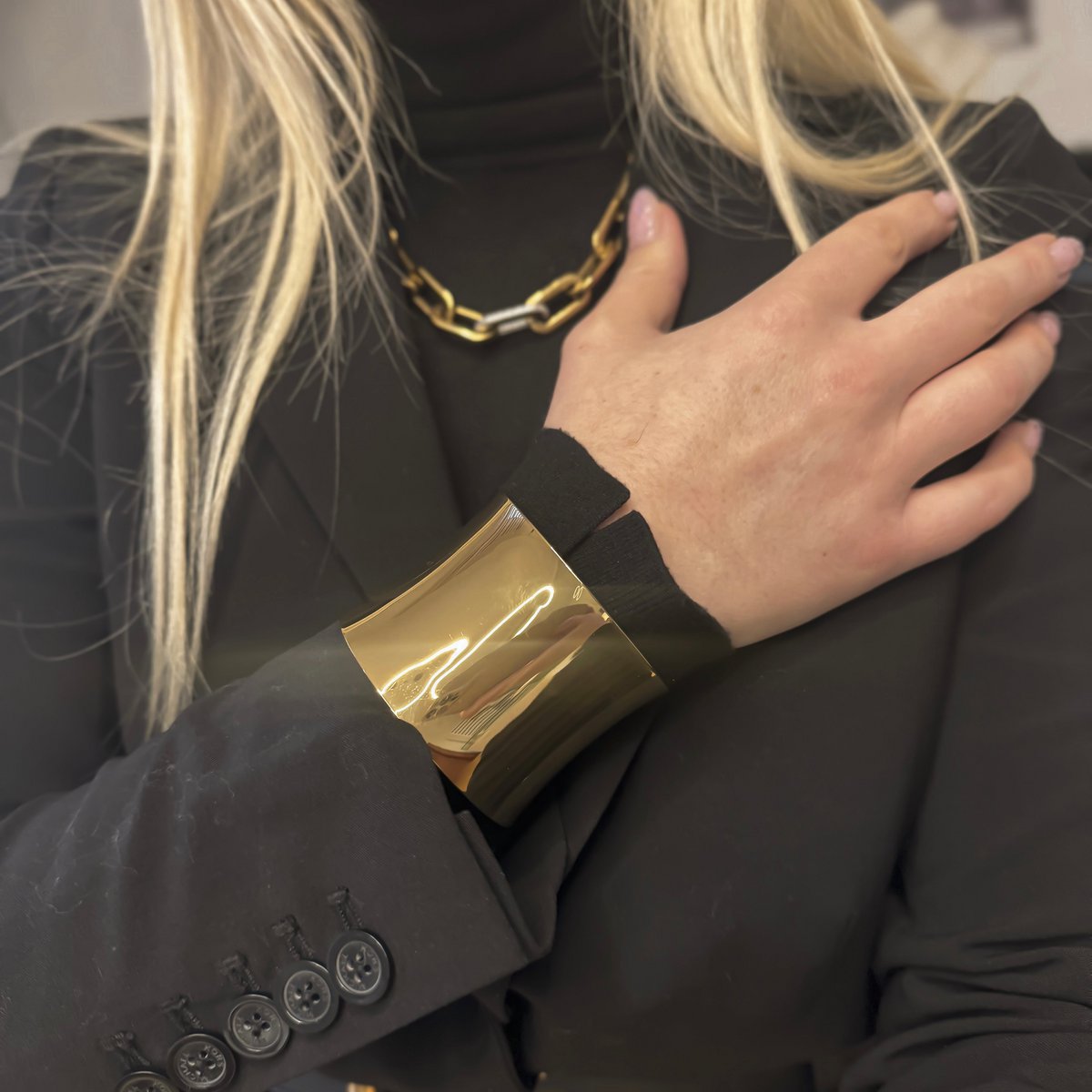 Lorenza – Stijlvolle Roestvrij Stalen Armband met 18K Vergulding