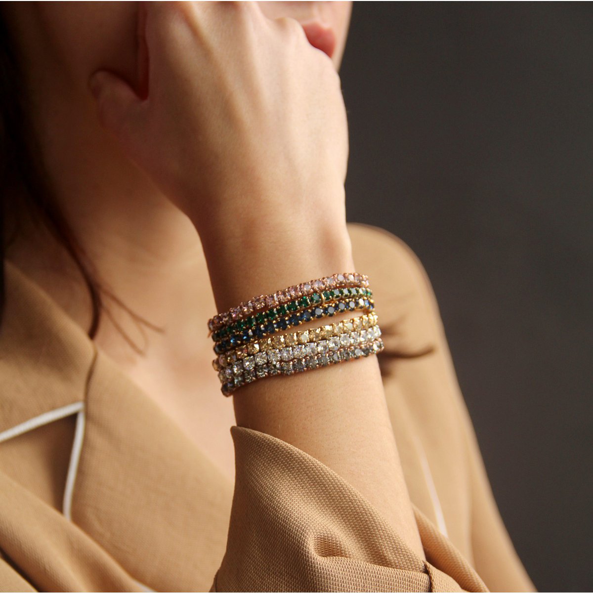 Alice – Gouden Armband met Swarovski Kristallen